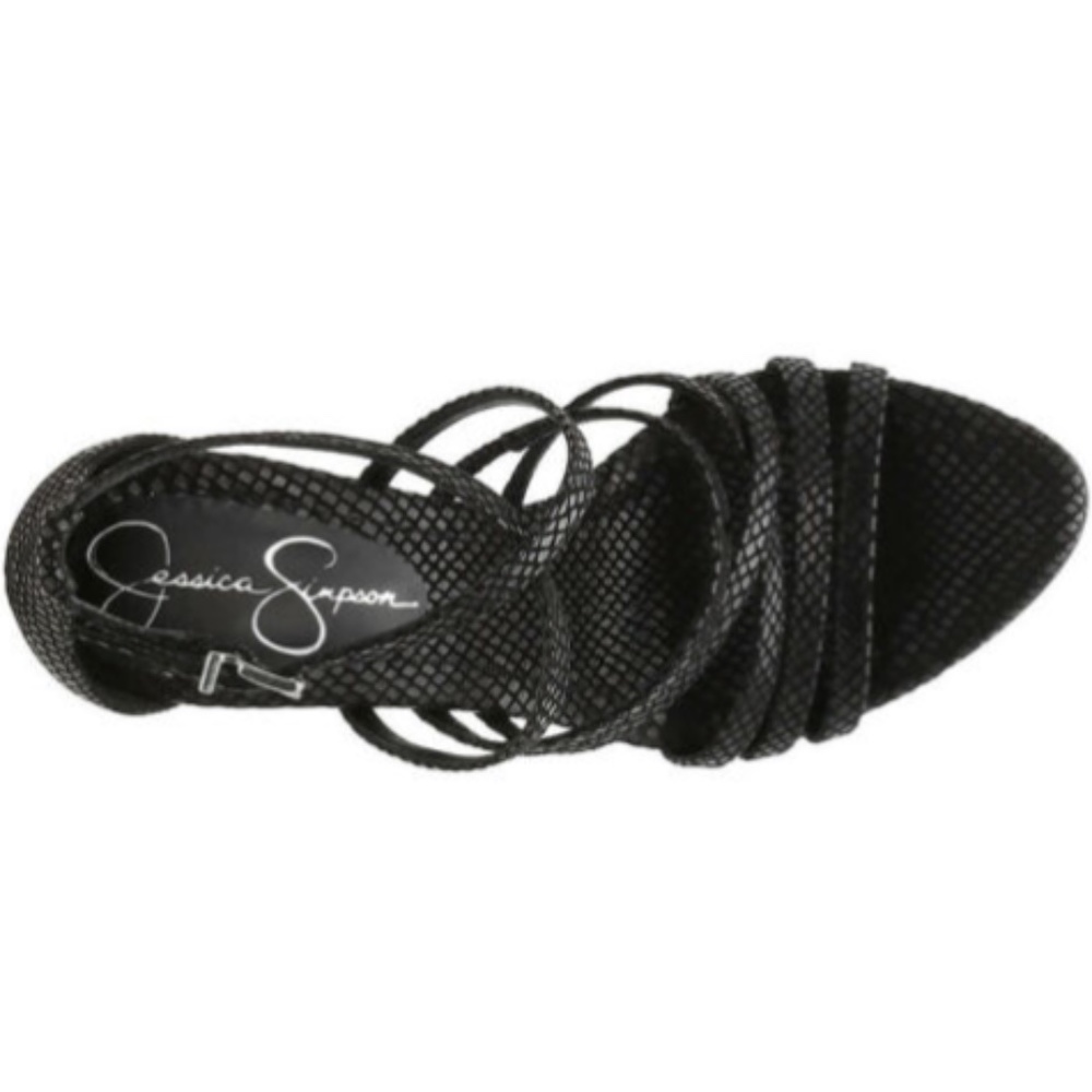 NIB Jessica Simpson Zelta Black Strappy Sandals - Picture 5 of 12